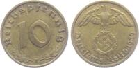 Drittes Reich 10 Reichspfennig 10 Reichspfennig - mit Hakenkreuz -