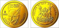 Spanien 15 Euro Cent Iberischer Luchs - Tiere - 1/10 Unze -