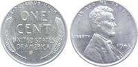 USA 1943 1 Cent - Lincoln FDC verzinkt-min. fleckig