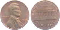 USA 1967 1 Cent - Lincoln unc - min fleckig