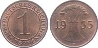 Weimarer Republik 1 Reichspfennig 1 Reichspfennig - mit Ährenbündel -