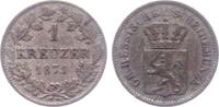 Hessen Darmstadt 1 Kreuzer 1871 Ludwig III. (1848 - 1877) SUP-