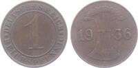 Weimarer Republik 1 Reichspfennig 1 Reichspfennig - mit Ährenbündel -