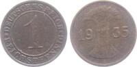 Weimarer Republik 1 Reichspfennig 1 Reichspfennig - mit Ährenbündel -