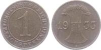 Weimarer Republik 1 Reichspfennig 1 Reichspfennig - mit Ährenbündel -