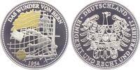 Deutschland - BRD Silbermedaille Medaille - Fussball - Das Wunder von Bern - mit Goldveredelung -