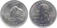 USA 1/4 Dollar Büffel - Kansas -