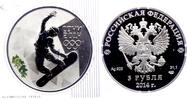 Russland 3 Rubel Olympische Spiele Sotchi 2014 - Snowboard -
