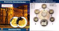 Deutschland 5x 2 Euro + Medaille 2 Euro Porta-Nigra-Satz (A;D;F;G;J + Medaille -