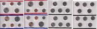 USA 2 x KMS 1 Cent - 1/2 Dollar + 10 x Quarter Dollar KMS D+P (rot & blau) 1 Cent bis 1/2 Dollar + 10 x 1/4 Dollar (weiß+schwarz) -