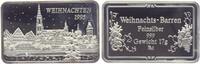 17 g - Silberbarren 1995 Deutschland - BRD Silberbarren Weihnachten 1995 - Weihnachtsbarren geschmückte Stadtansicht PP - in Kapsel