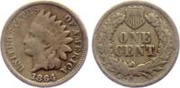 USA 1 Cent 1864 Indian Head (1859-1909) TB+