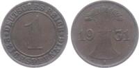 Weimarer Republik 1 Reichspfennig 1 Reichspfennig - mit Ährenbündel -