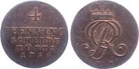 Braunschweig-Calenberg-Hannover 4 Pfennig Georg III. (1760-1820) - Monogramm mit Krone -