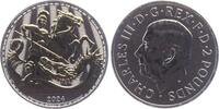 Großbritannien 2 Pounds St. George mit Drachen - 1 Silberunze mit 24-karätiger Teilvergoldung -