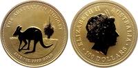 Australien 100 Dollars 2005 Nugget - Känguru mit Grasbaumpfanze FDC in Kapsel