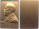 Österreich - Wien Bronzeplakette Kaiserrat Direktor Otto Zipser - Wiener Konsumverein -