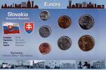 Slowakei KMS - 18,80 Kronen Kursmünzensatz Slowakei - 2001-2007 - 7 Werte - 10 Halierov - 10 Kronen -