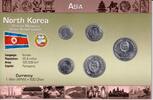 Korea Nord KMS - 1,66 Won Kursmünzensatz Korea Nord - 5 Werte - 1 Chon - 1 Won -