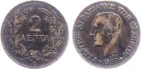 Griechenland 2 Lepta Georg I. (1863-1913) -