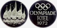 Silbermedaille 1972 Deutschland Olympiade Kiel 1972 - Segelregatte Ex. PP
