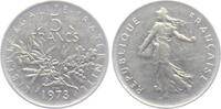 Frankreich 5 Francs Säerin vor aufgehender Sonne - Semeuse -