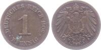 Kaiserreich 1 Pfennig 1906 D 1 Pfennig - großer Adler f.vz 4,95 EUR  + 5,95 EUR frais d'envoi