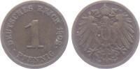 Kaiserreich 1 Pfennig 1908 G 1 Pfennig - großer Adler ss 6,95 EUR  + 5,95 EUR frais d'envoi