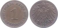 Kaiserreich 1 Pfennig 1908 A 1 Pfennig - großer Adler vz 4,95 EUR  + 5,95 EUR frais d'envoi