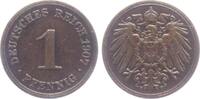 Kaiserreich 1 Pfennig 1907 F 1 Pfennig - großer Adler ss+ 5,95 EUR  + 5,95 EUR frais d'envoi