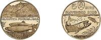 Slowakei 5 Euro Donaulachs - Fische -
