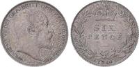 Großbritannien 6 Pence 1910 Edward VII. 1901-1910. FDC-