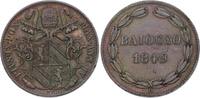 Italien-Kirchenstaat / Vatikan Baiocco 1849 Pio IX. 1846-1878. Fast vorzüglich