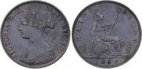 Großbritannien Halfpenny 1865 Victoria 1837-1901. Minimale Kratzer, SUP+
