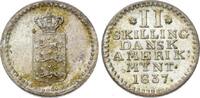 Dänisch-Westindien 2 Skilling Frederik VI. 1808-1839. -