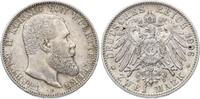 Württemberg 2 Mark Wilhelm II. 1891-1918. -