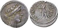 Republik Denar L. Hostilius Saserna 48 v. Chr.. -