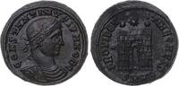 Follis 316-340 n. Chr. Kaiserzeit Constantinus II. 316-340. Schwarze Patina. Vorzüglich