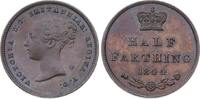 Half-Farthing 1844 Großbritannien Victoria 1837-1901. Prachtexemplar. Fast Stempelglanz