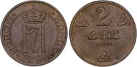 Norwegen 2 Öre 1 1932 Haakon VII. 1905-1957. SUP