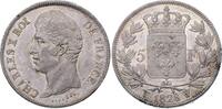 Frankreich 5 Francs Charles X. 1824-1830. -
