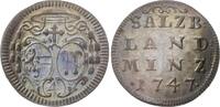 Geistlichkeit-Salzburg, Erzbistum 4 Kreuzer (Landbatzen) Andreas Jakob von Dietrichstein 1747-1753. -