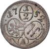Geistlichkeit-Salzburg, Erzbistum Einseitiger 1/2 Kreuzer Andreas Jakob von Dietrichstein 1747-1753. -