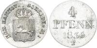 Braunschweig-Calenberg-Hannover 4 Pfennig Wilhelm IV. 1830-1837. -