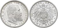 Württemberg 2 Mark Wilhelm II. 1891-1918. -