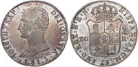 Spanien-Königreich 20 Reales 1813 M Joseph Napoleon Bonaparte 1808-1814. Prachtexemplar. Herrliche Patina. FDC-