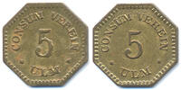 Württemberg - Ulm 5 Pfennig Consum Verein Ulm (Menzel 31872.9) -