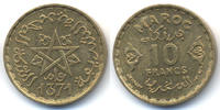 Marokko - Morocco 10 Francs Mohammed V. 1927-1962 - Kursmünze -