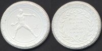 Sachsen - Dresden weiße Porzellanmedaille Jahresschau Deutscher Arbeit Dresden 1923 - Porzellan weiß -