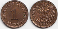Kaiserreich 1 Pfennig großer Adler - Kupfer -